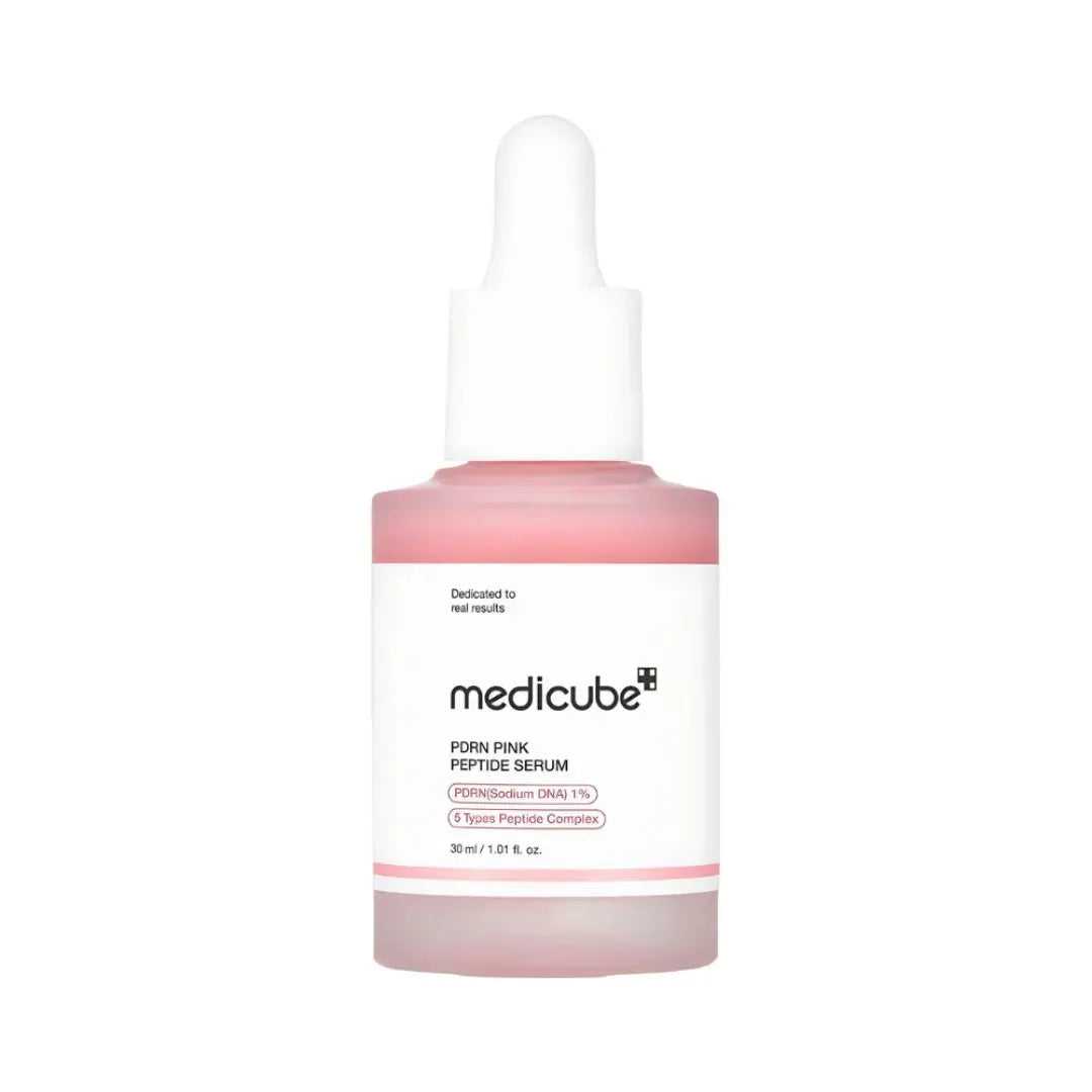 Medicube PDRN Pink Peptide Serum 30 ml, roze flacon met pipet