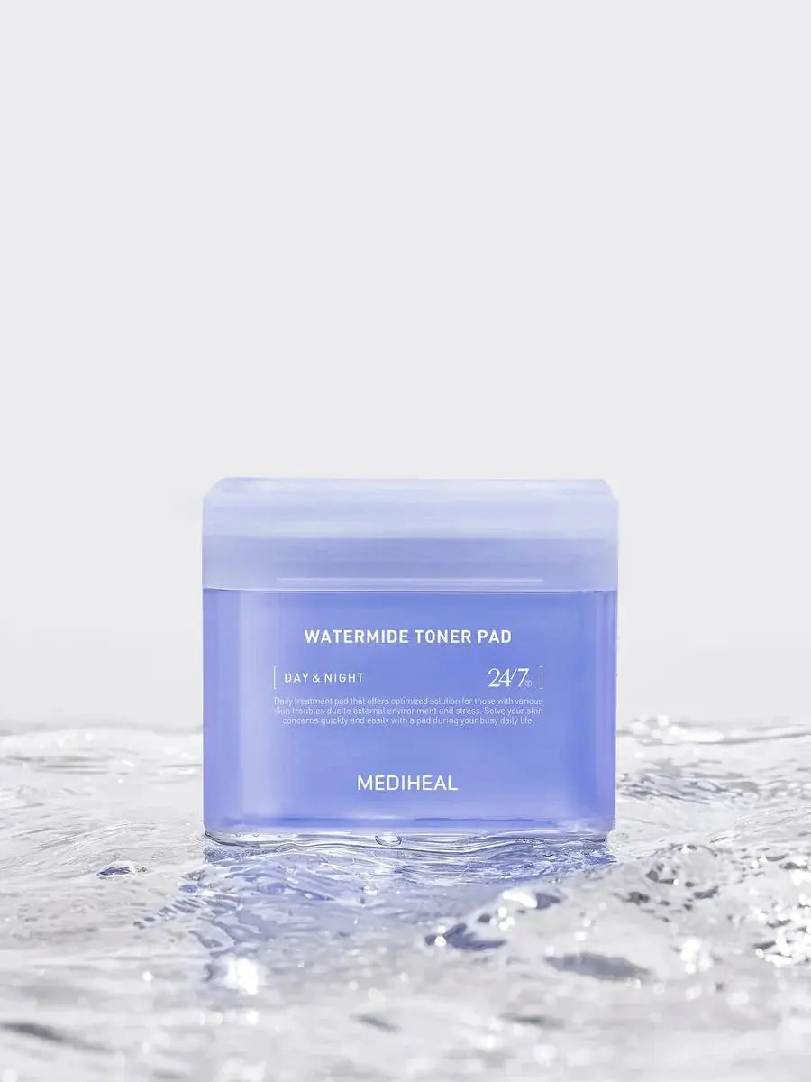 Mediheal Watermide Moisture Pad, pot in helder water
