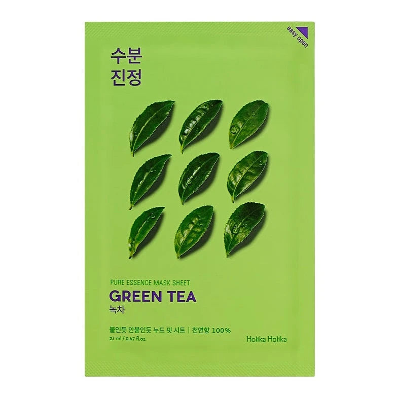 HOLIKA HOLIKA - Pure Essence Mask Sheet Green Tea - Korean Skincare - Nashwa