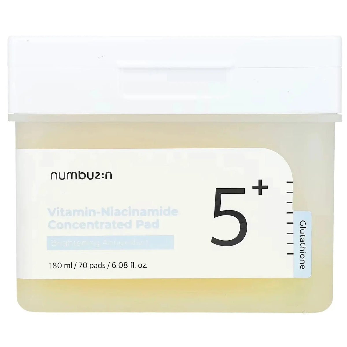 Numbuzin No.5 Vitamin-Niacinamide Concentrated Pad, pot met 70 pads