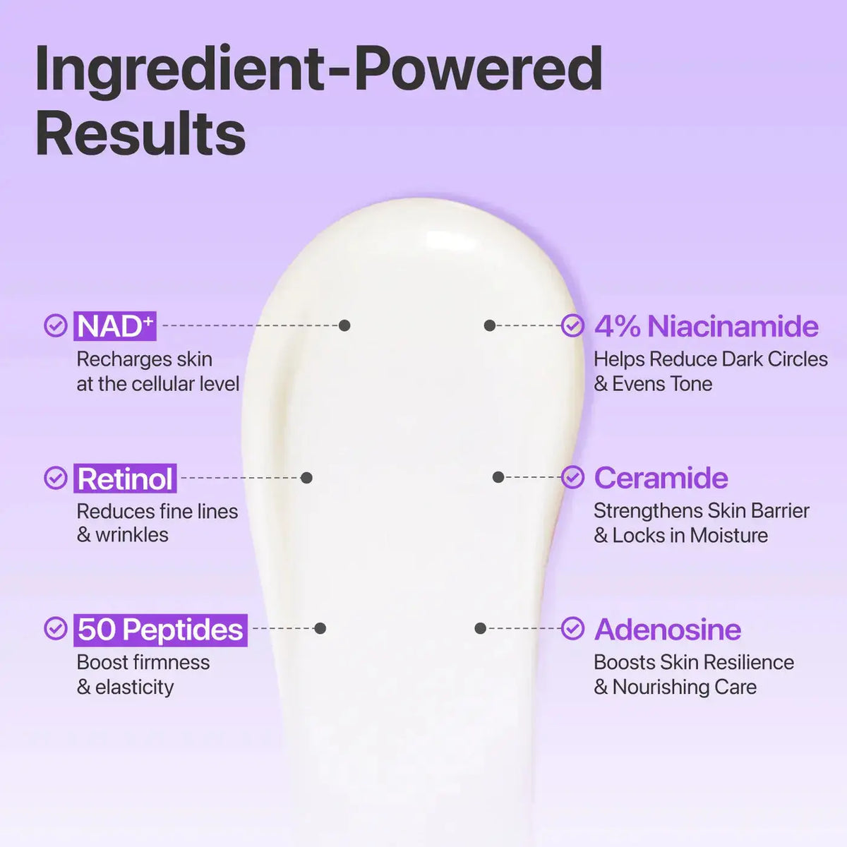 Numbuzin No.9 NAD+ Retinol Volumetox Eye Cream met NAD+, retinol, peptiden, 4% niacinamide, ceramide en adenosine