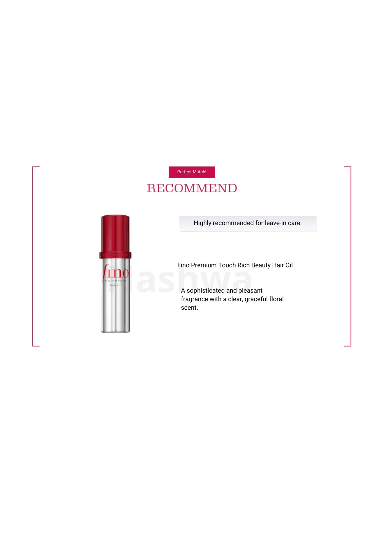 Shiseido Fino Premium Touch Hair Essence Mask in combinatie met de Fino haarolie