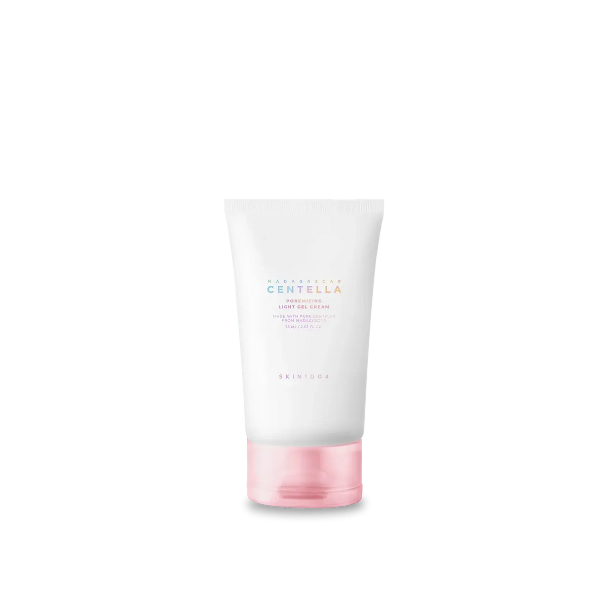 SKIN1004 Madagascar Centella Poremizing Light Gel Cream, witte tube met roze dop