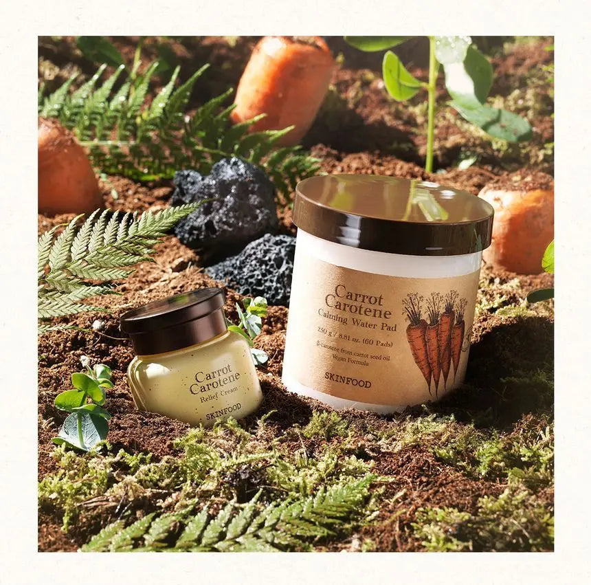 SKINFOOD Carrot Carotene Calming Water Pad toner pads voor gevoelige huid