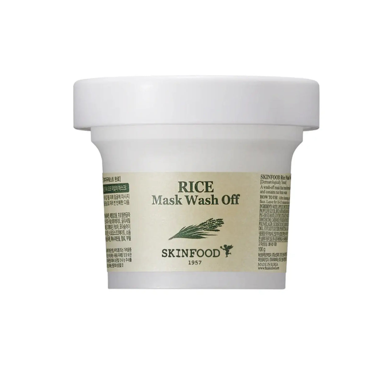 SKINFOOD Rice Mask Wash Off 100 g in witte pot