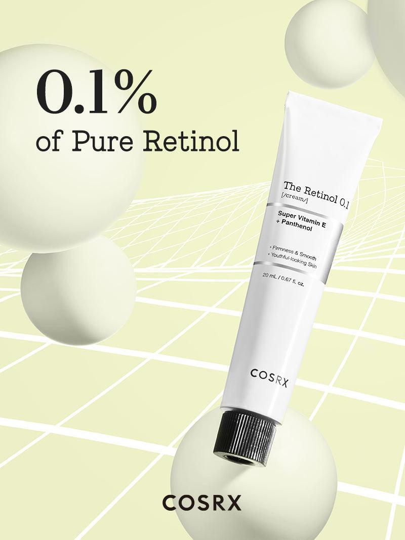 COSRX The Retinol 0.1 Cream met 0,1% pure retinol, milde retinolcrème voor beginners
