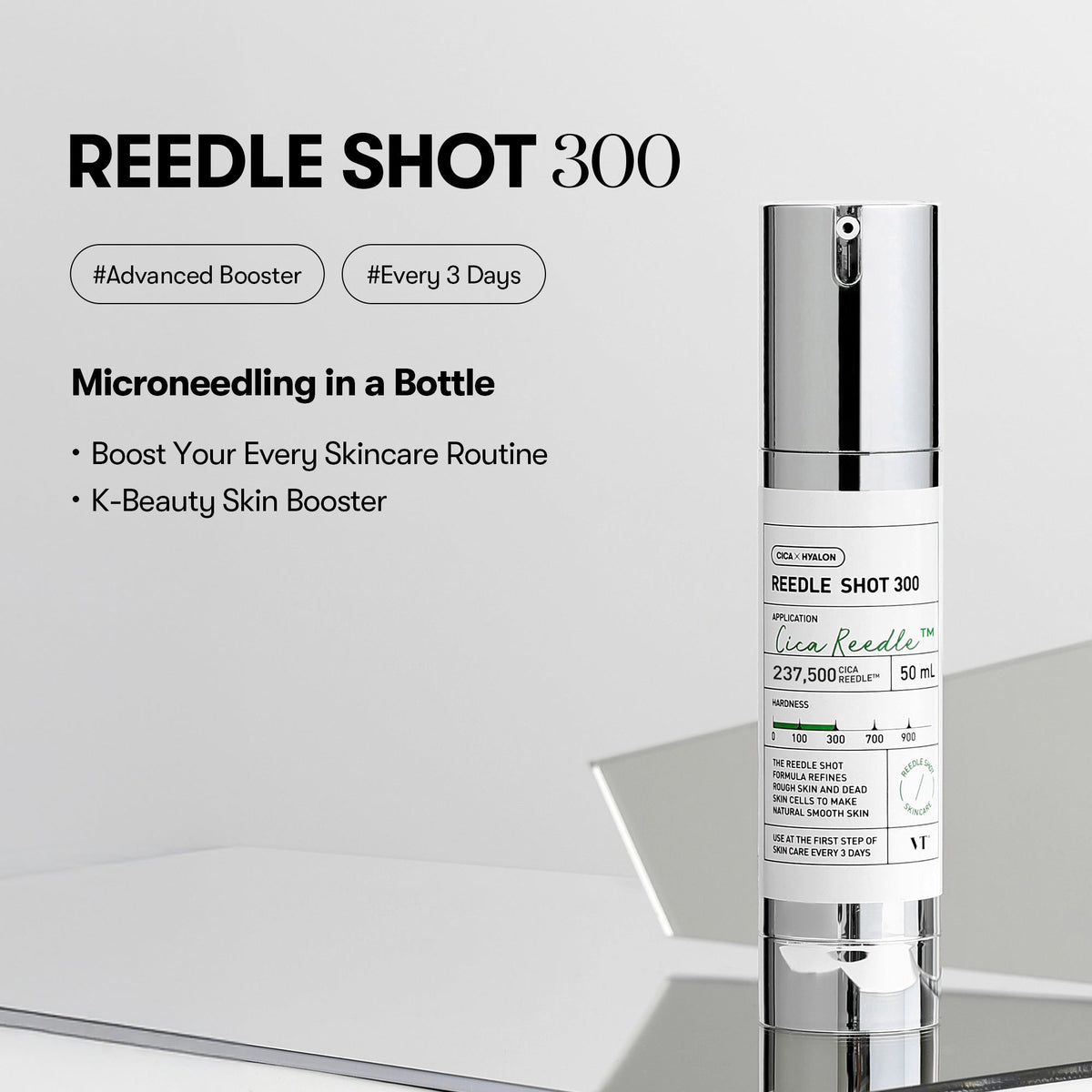 VT Cosmetics VT Reedle Shot 300, microneedling in een flacon als weekendbooster, elke 3 dagen