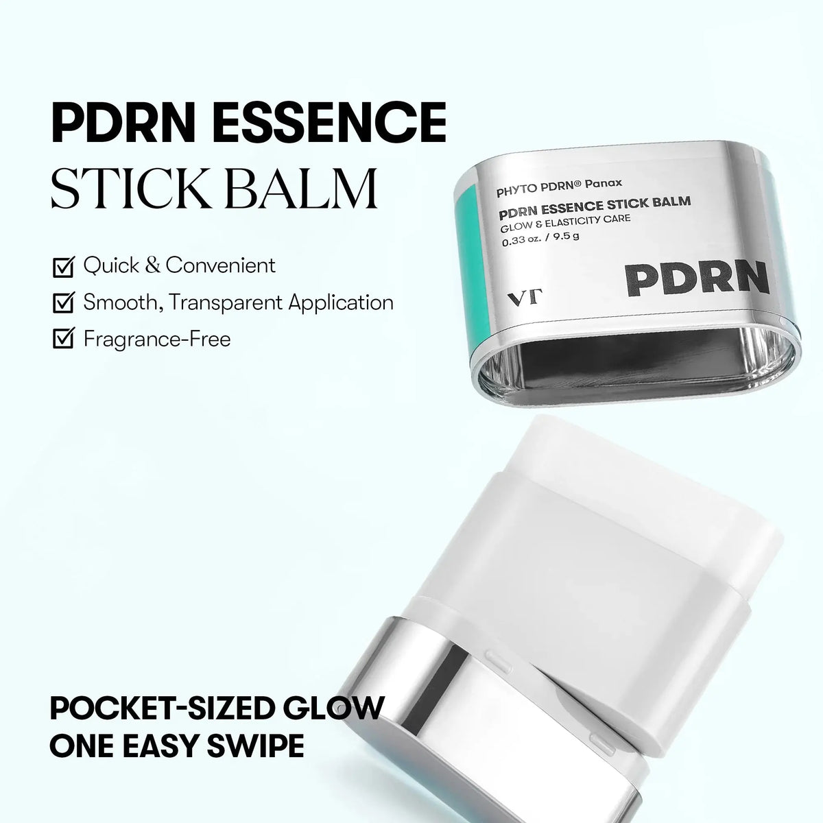 VT PDRN Essence Stick Balm, handige stick voor onderweg, parfumvrij